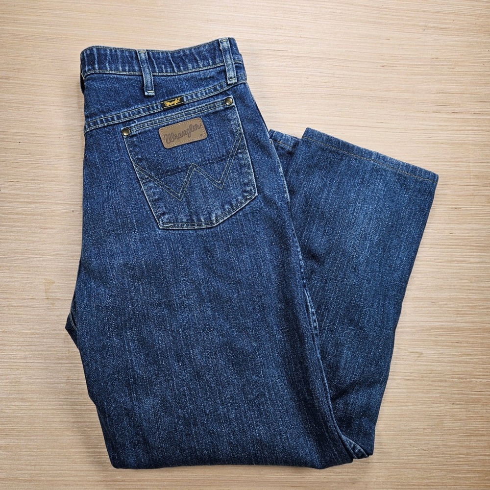 Wrangler George Strait Cowboy Cut Action Fit Jeans Mens 36x29 Western 32MGSDS